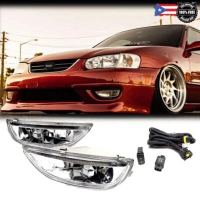 Se adapta a Toyota Corolla 2001-2002 par [claro] parachoques luz antiniebla lámpara de conducción con bombilla Foto 1 de 4