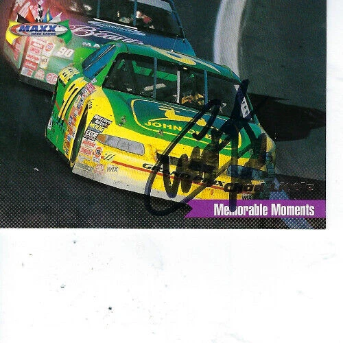 CHAD LITTLE SIGNED 1997 MAXX YEAR IN REVIEW RACING #160  - NASCAR - Image 1 of 1