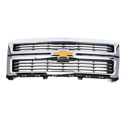 OEM NEW 2014-2015 Sierra Silverado 1500 Front Grille Assembly Chrome 23259619 - Image 1 of 4