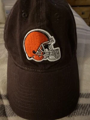 CLEVELAND BROWNS Hat Cap Sewn Helmet Logo OSFA Adjustable Brown NFL TEAM APPAREL - Изображение 1 из 4