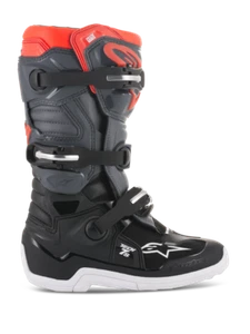 Alpinestars Tech 7S Youth Boots Grey/Red Size 2 - Picture 1 of 7