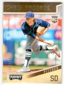 2019 Playoff CHRIS PADDACK GOLD ROOKIE Parallel #7! #081/199! - Picture 1 of 1