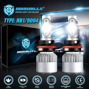 Kit de conversión de bombillas de faros LED 9004 6000K blanco haz alto bajo súper brillante - Imagen 1 de 12
