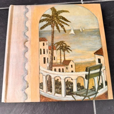 Nuevo álbum de fotos de colección álbum de recortes escena de playa palmeras carpeta de 3 anillos decorativo Foto 1 de 4