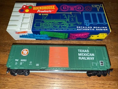 Roundhouse HO Scale#1909 Texas Mexican Railway 50’ PS Rib Side Boxcar TM 3053 LN - Image 1 of 4