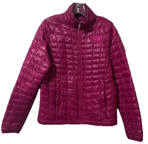 The North Face Thermoball Jacket Women’s Medium Dark Pink Insulated Puffer - Picture 1 of 14