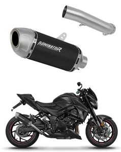 Fits to Suzuki GSX-S 750 2017-2020 Exhaust Silencer Muffler S6 BLACK DOMINATOR - Foto 1 di 5