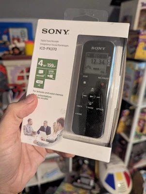 Sony PX Series ICD-PX370 4GB Mono Digital Voice Recorder - New Factory Sealed - Image 1 of 4