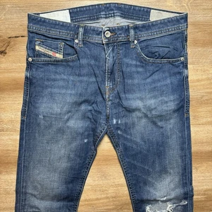 Diesel Jeans Men 32x34 (Fits 34x33) Blue Thommer Slim Skinny Fit Stretch Thrash - Picture 1 of 16