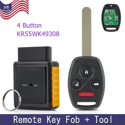 Mando a distancia para Honda Pilot 2009 2010 2011 2012 2013 2014 2015 llavero + herramienta Foto 1 de 4