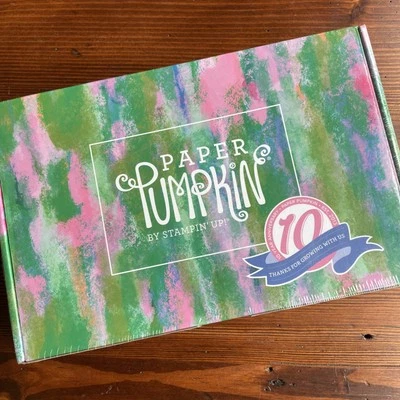 Stampin' Up! MARCH 2023 PAPER PUMPKIN Ten Years Of Growth Bonus Stamp Set NIP! - Image 1 of 4