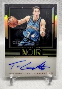 2017-18 Panini Noir Tom Gulgiotta Auto Noir Color Gold #02/25 Timberwolves - Picture 1 of 2