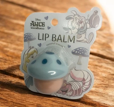 Disney Alice In Wonderland Lip Balm coconut .Mushroom Shaped. Super Cute - Image 1 of 4
