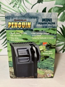 Marineland Penguin Mini Power Filter (PF0099) for up to 10 gallon tanks 100 GPH - Picture 1 of 5