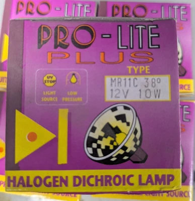 5x MR11c 10w Halogen dichroic Lamp 12v with cover lense - Image 1 of 4