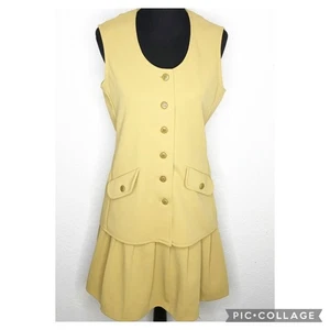 Vintage Jack Winter Camel Gold Dacron Polyester Weste Rock Set Gr. Large 60-70er - Bild 1 von 16