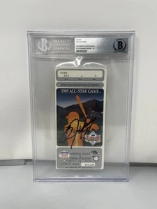 Bo Jackson Signed 1989 MVP All Star Game Ticket Beckett 10 Auto L2 - Picture 1 of 2