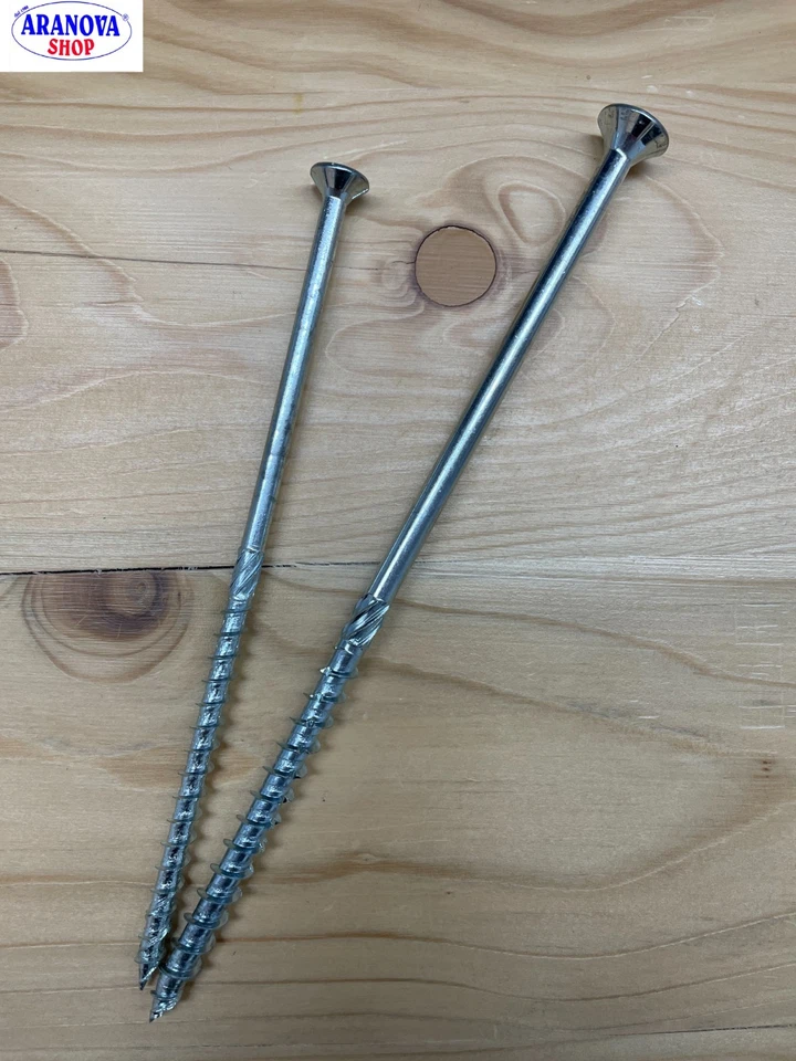 Viti per legno zincate Gialle o Bianche Diam.6 mm  Wurth (1 Conf.) - Immagine 1 di 1