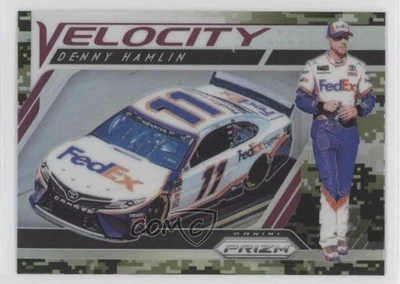 2019 Panini Prizm Velocity Camo Prizm Denny Hamlin #72 - Image 1 of 2