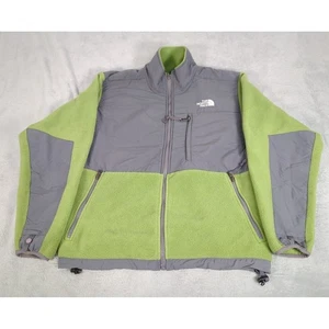 North Face Jacket Women Medium Green Denali Fleece Hybrid Interchange Winter VTG - Picture 1 of 13