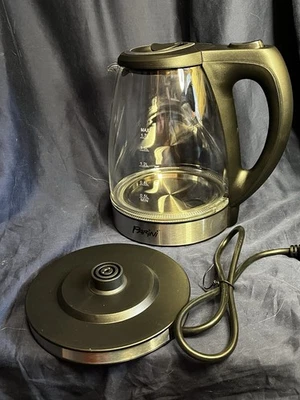 Parini Electric Kettle Automatic Shutoff Glass Stainless 1.7 Liter - Image 1 of 3