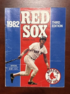1982 Boston Red Sox vs Seattle Mariners Third Edition Baseball Program | Yaz - Image 1 of 4