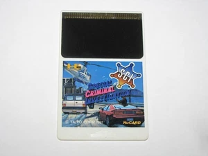 SCI Special Criminal Investigation PC Engine HuCard Japan card only US Seller - Picture 1 of 2