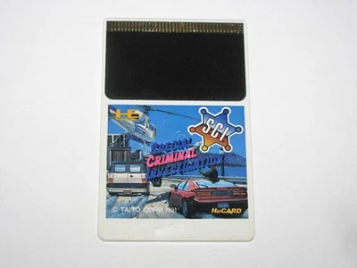 SCI Special Criminal Investigation PC Engine HuCard Japan card only US Seller - Image 1 of 2