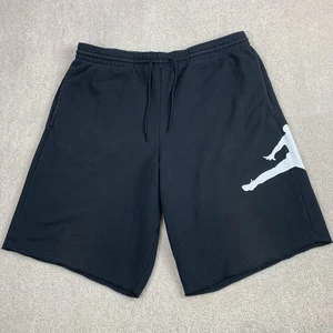 Nike Air Jordan Uomo XL Nero Verticale Salto Pile Basket Pantaloncini Palestra - Foto 1 di 14