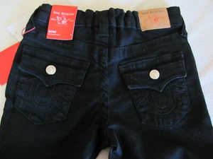 True Religion Geno Relaxed Slim Cut Off Shorts-Black- Boy's Size 6- NWT $59 - Picture 1 of 12