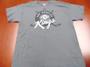 NEW RETRO MAJESTIC NHL LOS ANGELES KINGS GRAY T-SHIRT SIZE L - Picture 1 of 4