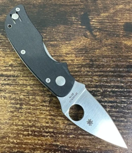 Spyderco Cat Black G10 - BD1N - C129GP FACTORY SECOND - Picture 1 of 4