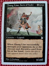 MtG ZHANG LIAO, HERO OF HEFEI 96/180 Portal Three Kingdoms P3K WORLDWIDE NM+