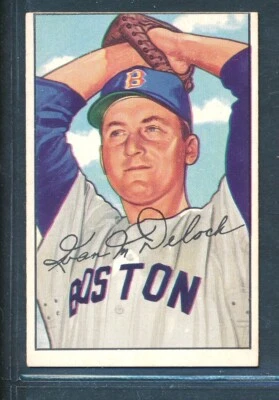 1952 Bowman #250: IVAN DELOCK Boston Red Sox RC HIGH # SP ~ EX-MT - Image 1 of 2