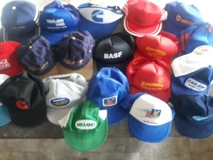 Lot Of 20 Vintage Hats Trucker Snap Back Adjustable Ford Ultramar Midland BASF - Bild 1 von 10