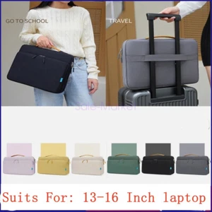 13 14 15 15.6 inch Laptop Bag Shoulder Handbag Business Briefcase Laptop Covers - Photo 1/19