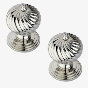 Polished Nickel Burcot Mortice Door Knob Set (Pair) - Picture 1 of 1