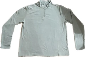 HERREN MICRO FLEECE GRÜN QTR HALF ZIP PULLOVER SWEATER SHIRT SWEATSHIRT 2XL WEICH - Bild 1 von 5