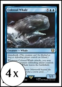 MTG - 4 x Colossal Whale - Playset 4x x4 - Lord of the Rings Commander - LOTR - Picture 1 of 2