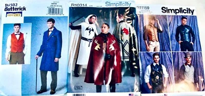 U PICK! Mens Renaissance Steampunk  or Halloween Costume Pattern ~ UC - Image 1 of 4