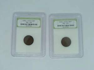 2 Pack Lot Early Lincoln Cent 1930 - 1939 Slabbed INB Certified Coin 1 c One 1c - Picture 1 of 5