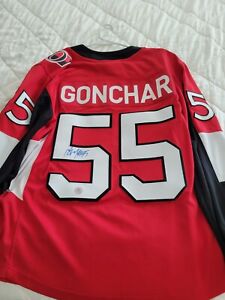 Sergei Gonchar Autographed Signed Ottawa senators  Hockey Jersey AUTHENTIC 
