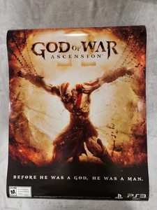 God of War Ascension PS3 Doppelseitiges Promo Poster 22x28 RAR - Bild 1 von 2