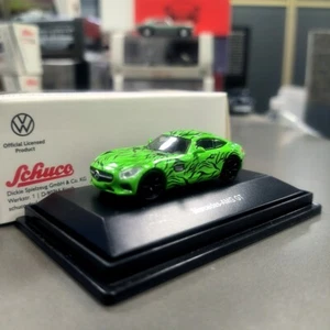 SCHUCO HO 1:87 Mercedes-Benz AMG GT Erlkonig Green Diecast Car Model 452634300 - Picture 1 of 5