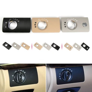 Matte ABS Car Front Headlight Button Panel Trim For Benz ML GL W164 2005-2011 - Picture 1 of 18