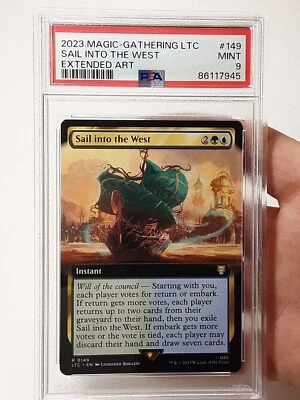 MTG - Commander: Lord of the Rings - Sail into the West - Graded - PSA 9.0 - Image 1 of 2