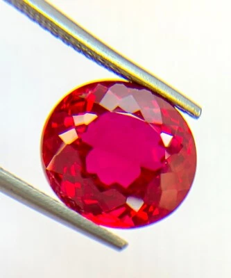 PIGEON BLOOD RED 14.10 CT PERFECT RUBY CORUNDUM OVAL GEMSTONE CHRISTMAS GIFT - Image 1 of 4