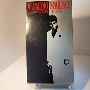 Al Pacino Scarface Anniversary Edition Unopened VHS New rated R Brian DePalma - Picture 1 of 8