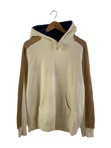 Felpa Supreme con cappuccio L cotone beige usata