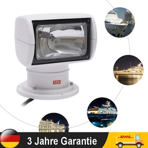 100W Boot Scheinwerfer Marine Fernbedienung Xenon Suchscheinwerfer 12V 360 Grad - Bild 1 von 13